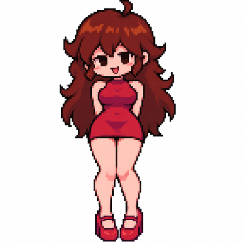 friday night funkin girlfriend anime draw art manga cuerpo completo de frente 