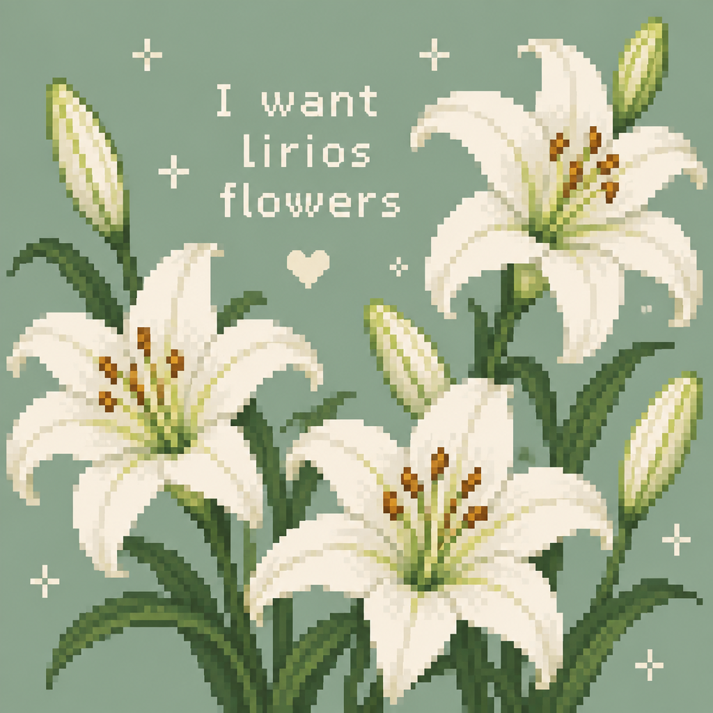 I want lirios flowers