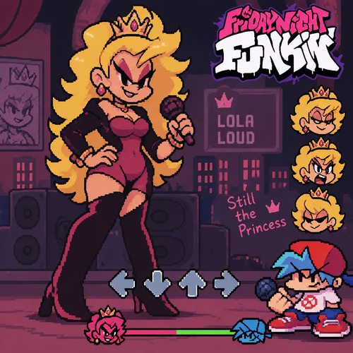 Friday night Funkin Lola loud mommy mearest art 