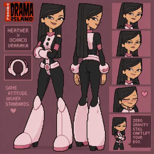 Total drama island heather clothes uraraka anime my hero academia 