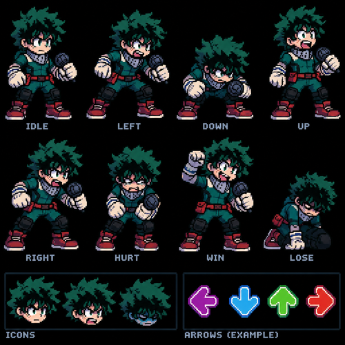 Friday night Funkin deku incons