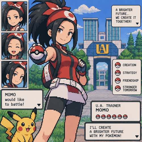 My hero academia may pokegirl  