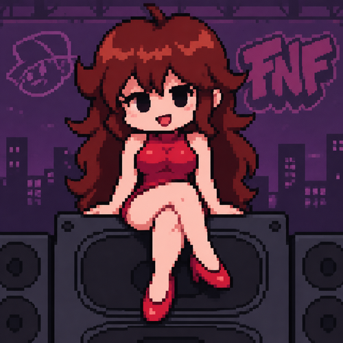 friday night funkin girlfriend anime art perspective de frente