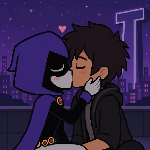 teen titans go raven kiss original character 