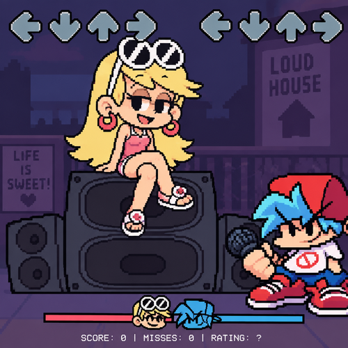 Friday night Funkin leni loud gf