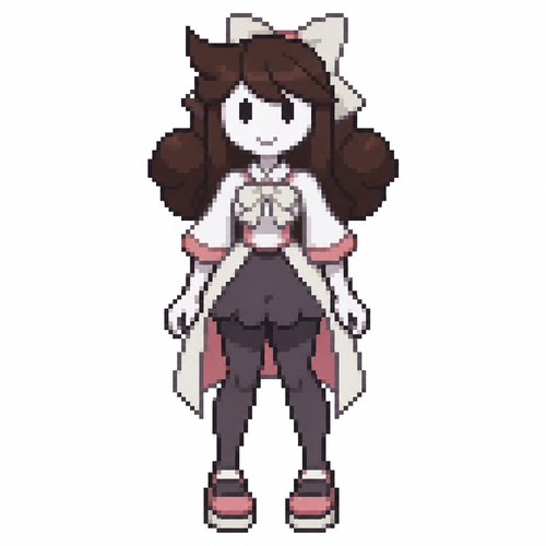 Jaiden animations but with the clothes and hair of the character lenora gym pokegirl , full body front perspective