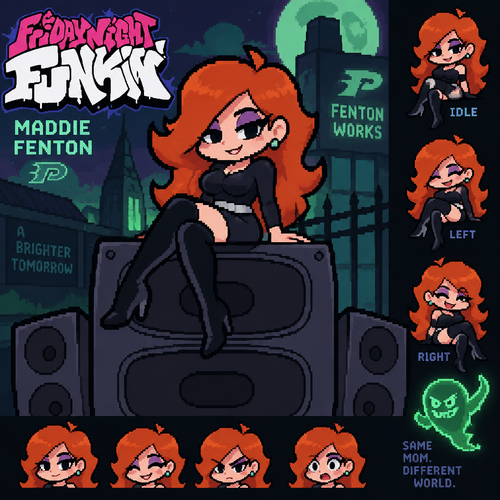 Friday night Funkin Maddie Fenton gf
