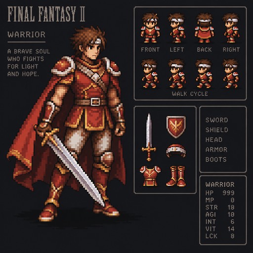 gere um personagem do final fantasy 1