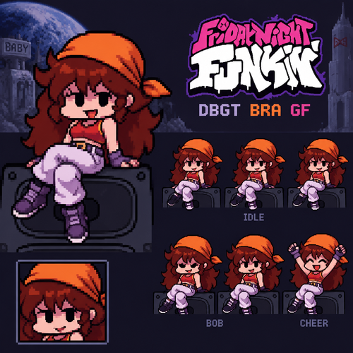 Friday night Funkin dbgt bra gf girlfriend 