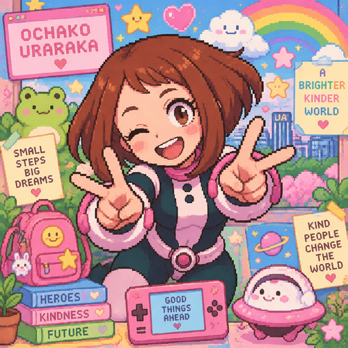 Ochako uraraka kidcore art