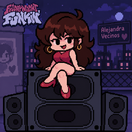 Friday night Funkin gf Alejandra vecinos 