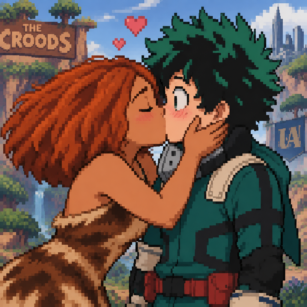 los croods eep kiss izuku midoriya