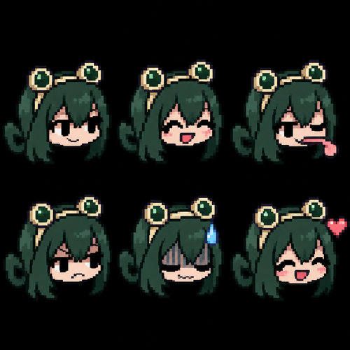 Friday night Funkin tsuyu asui gf icons