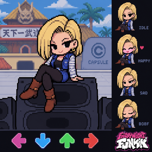 Friday night Funkin dbz android 18 gf