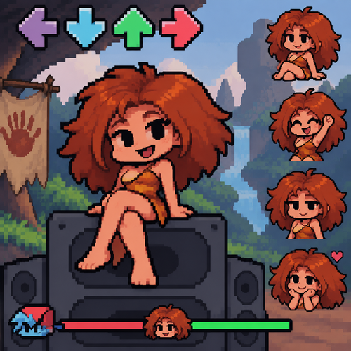 Friday night Funkin los croods eep gf girlfriend 