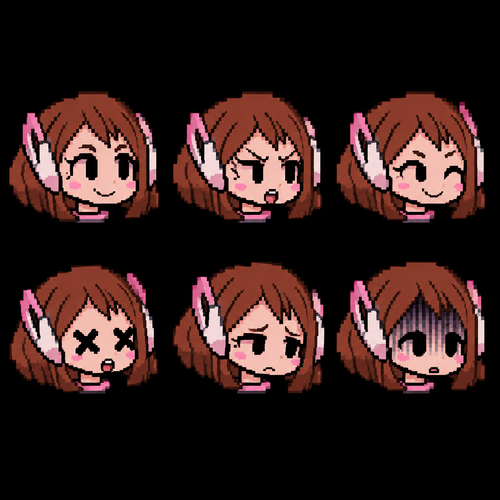 Friday night Funkin ochako uraraka gf icons