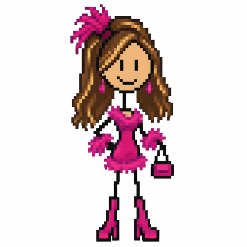 Federica p luche stickman 
