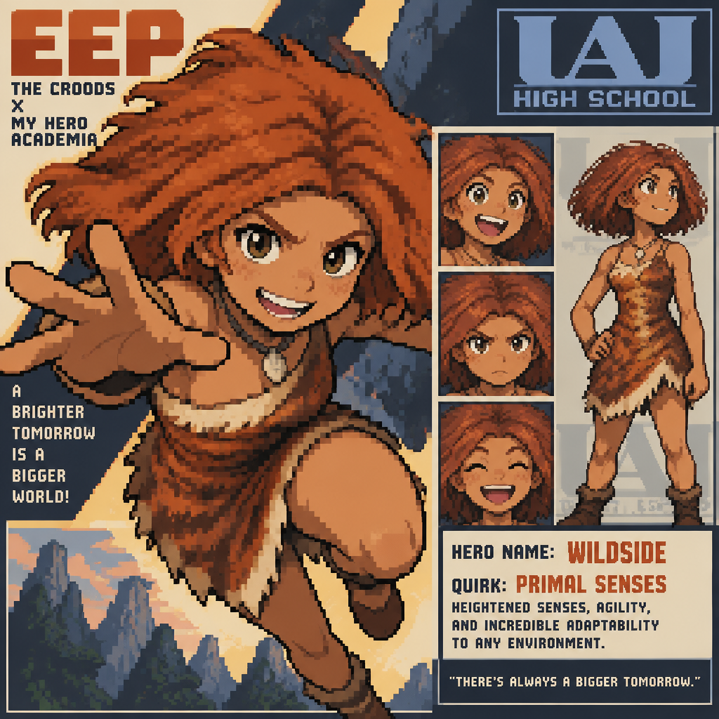 los croods eep anime my hero academia