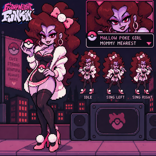 Friday night Funkin mallow poke girl mommy mearest
