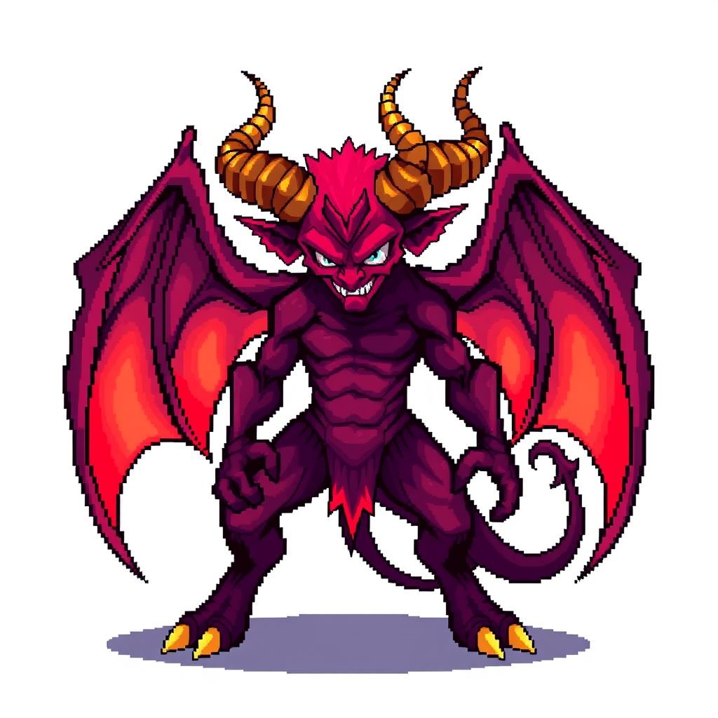 Fantasy, Demon, Character, Facing, full body, white background
