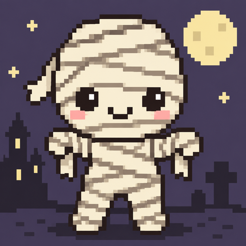 Cute kawaii mummy
