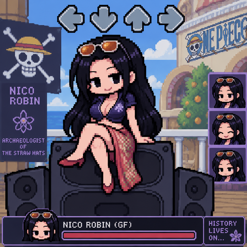 Friday night Funkin one piece Nico robin gf girlfriend 