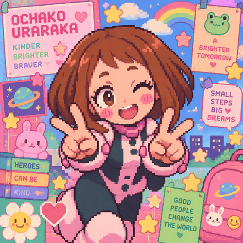 Ochako uraraka kidcore art