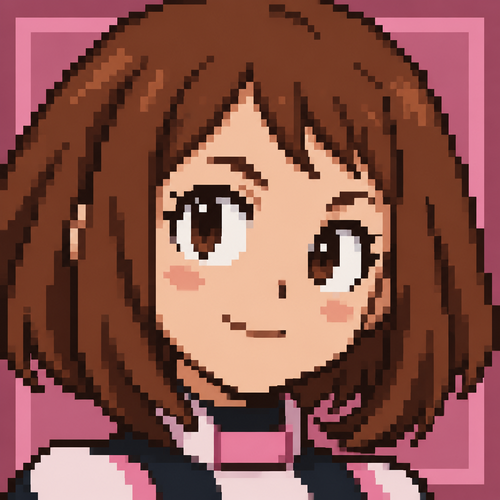 Young justice ochako uraraka face icon