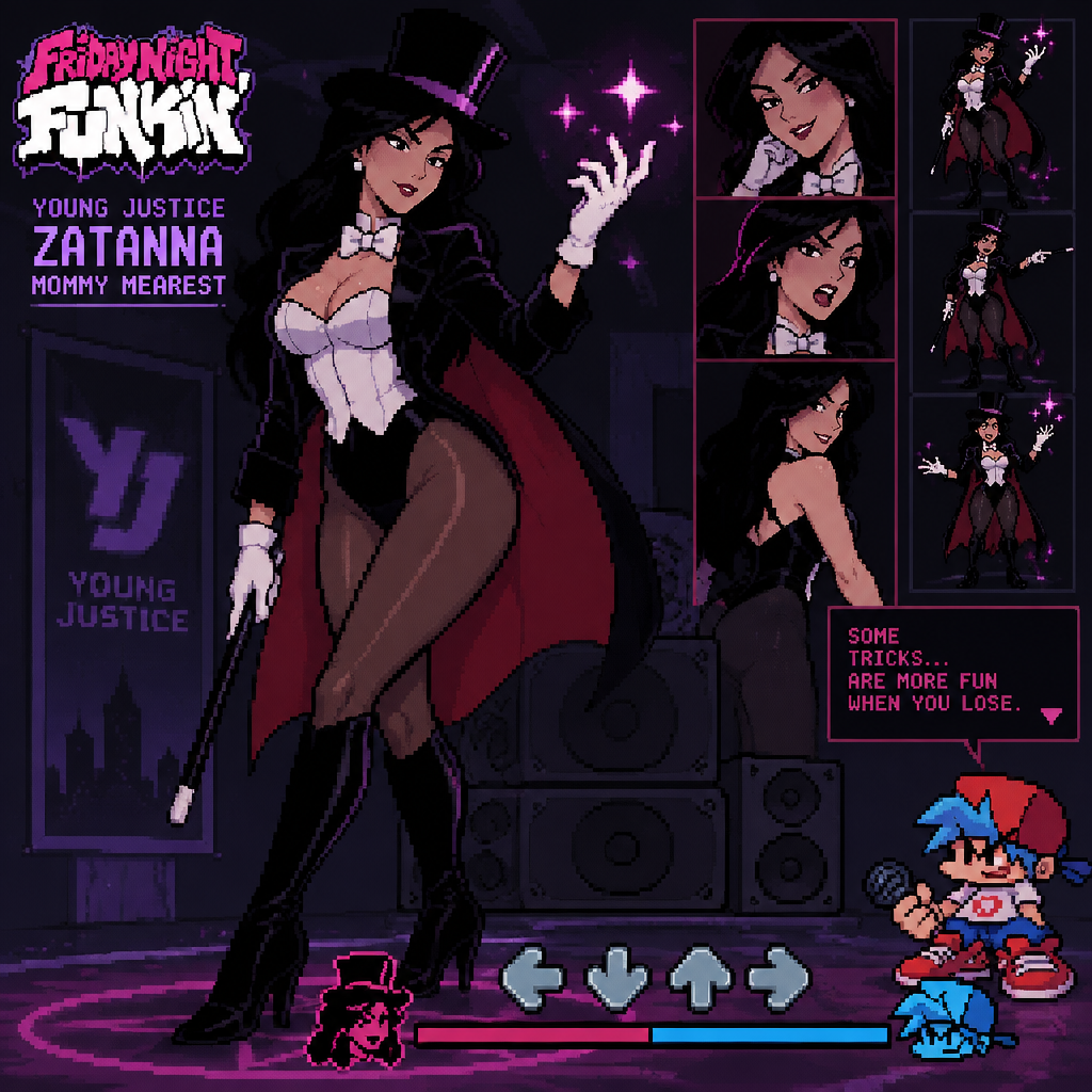 Friday night Funkin young justice zatanna mommy mearest art