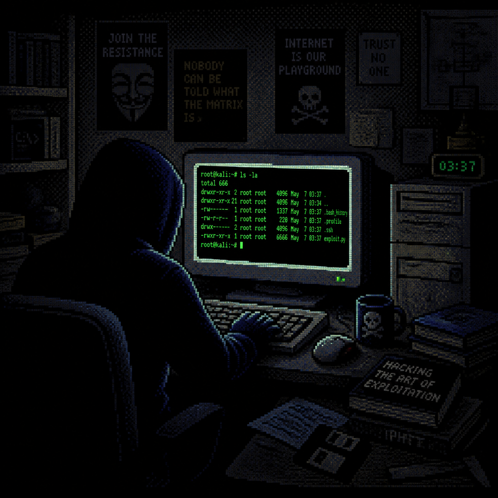 Dithered pixel art style example