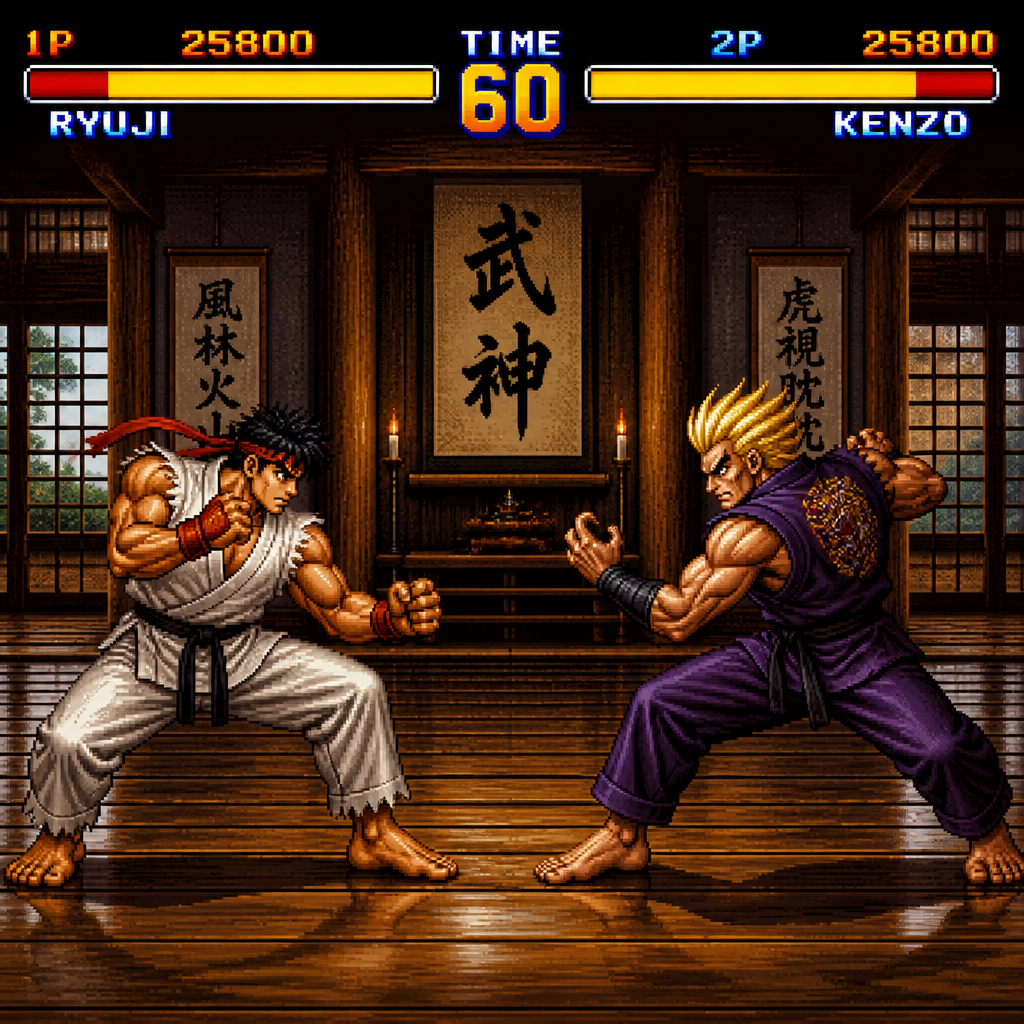 Fighting Game pixel art style example