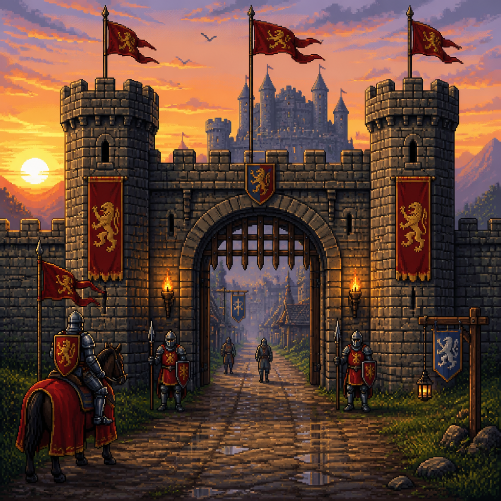 Medieval Pixel pixel art style example