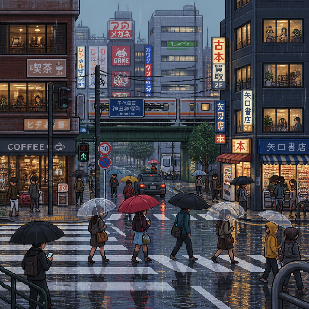 Pixel City pixel art style example