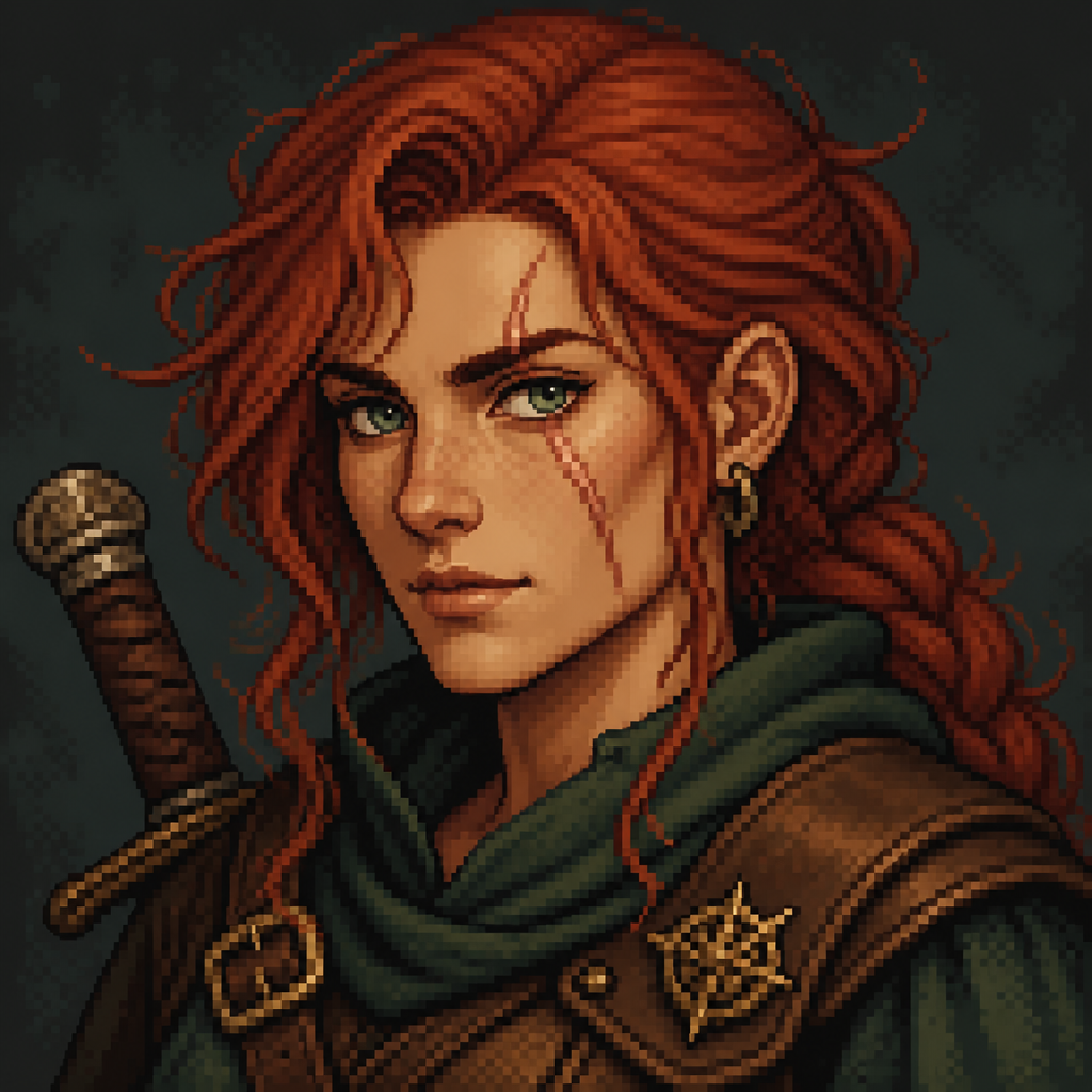 Pixel Portrait pixel art style example