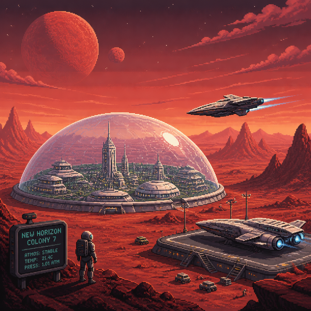 Sci-Fi Pixel pixel art style example