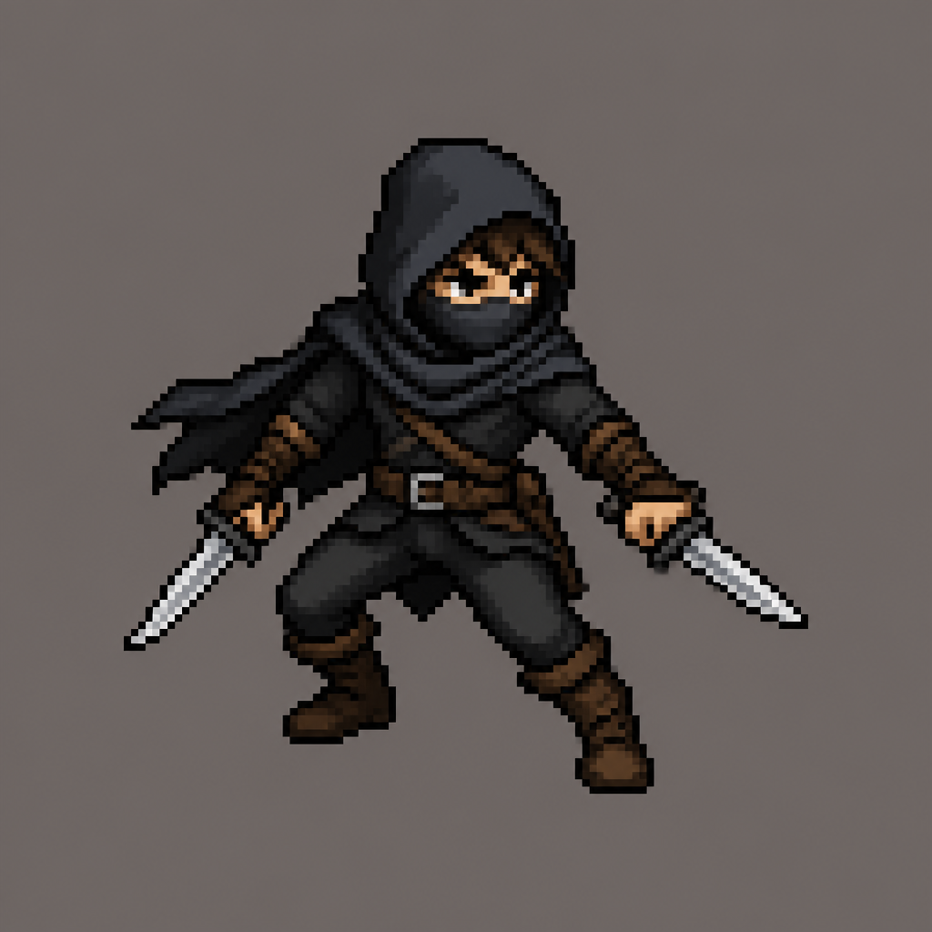 Sprite pixel art style example